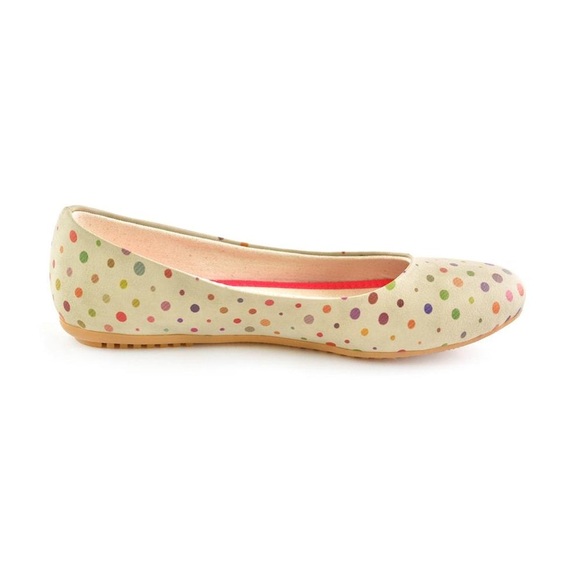 Goby Colorful Spotted Women's Flats - Picture 3 of 8